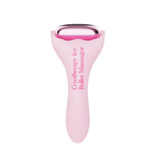 (Pink) Ice Rolling Facial Massager Roller for Face Lymphatic Drainage Puffiness Redness Relief Skin Tightening Beauty Tool