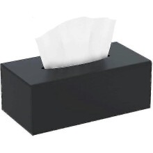 Cosmetic Tissue Box, 20.013.09.0 Cm Acrylic Tissue Box | Tissue Box with Magnetic Cover for Dining Room Bathroom Bedroom Car Office - Matte Black - Ya