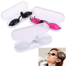(Rose red) Eyepatch Laser Light Protective Safety Glasses Goggles Ipl Beauty Clinic Patient