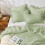 Sage Green King Comforter Set Seersucker 3-Piece 1