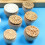 Wooden Cabinet Handle Round Log Style 45mm White 4 pcs 5