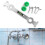 Multifunctional Bathroom Wrench Plumbing Tool Special Wrench for 4