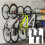 4 Bike Wall Mount Set, Foldable Bicycle Storage Rack, 30kg Load 3