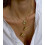 Bubble Letter Necklace 18K Gold Plated Initial Pendant 6
