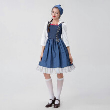 (XL) S-xxl Costume Manor Maid Costume Maid Long Dress For Oktoberfest Traditional Costumes
