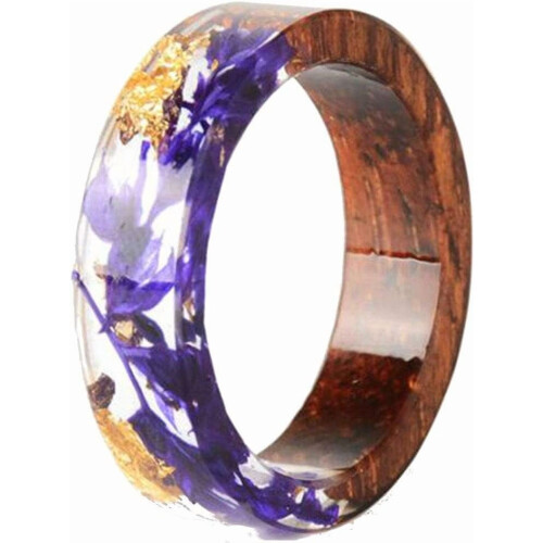 Acrylic Resin Wedding Band Ocean Style 8mm