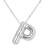 Bubble Letter Necklace 18K Gold Plated Initial Pendant 1