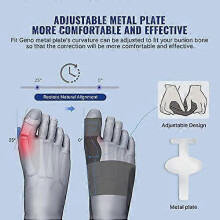 Durable and lightweightelastic fabricBunion Corrector Women & Men Big Toe: Foot Straightener Splint Brace - Adjustable Correction Orthopedic for Hallu
