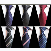 Men's Silk Jacquard Necktie 6 Pack