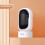Portable space heater with oscillation and rollover 1