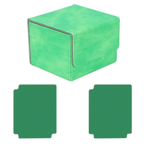 Card Deck Box Light Green Grid Holder 1 Unit