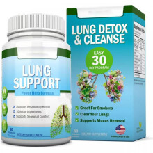 (60 capsules/bottle) Lung Support Capsules Lung Cleanse Herbal Formula 60 Count