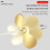 50 Stück Fliegenpropeller Topwater Angelköder Köder-Golden M 9