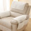 Plush Sofa Armrest Cover with Silicone Backing White 1