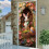 Easter Door Cover Bunny Egg Flower Design 1PC 1