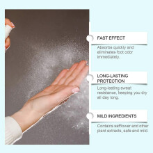 Foot Antiperspirant Spray - Long-Lasting Odor Control & Moisturizing Treatment for Fresh Feet
