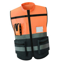 Reflective Safety Vest Orange XL Lightweight
