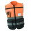 Reflective Safety Vest Orange XL Lightweight 1