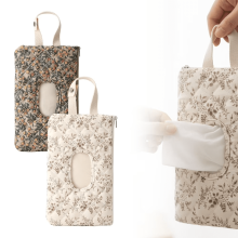 Portable refillable wipes dispenser for travel and diaper