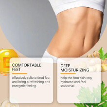 Herbal Foot Bath Beads - Moisturizing & Relaxing Foot Care with Mugwort & Ginger - 7 Pieces for Soft, Nourished, and Rejuvenated Feet