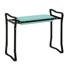 Rodillera y asiento plegable para jardín, con soporte acolchado para las rodillas y bolsillos para herramientas, capacidad de 150 kg.