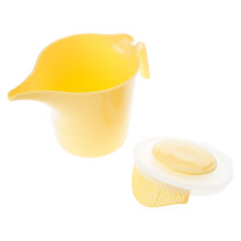 Pichet doseur en plastique, tasse Pour la cuisine, la-Jaune