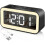 Digital Alarm Clock, Adjustable Brightness Mirror Led Clock (black)_m24 1