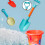Kits de jouets de jeu de sable avec-14 morceaux de lac gr 7