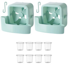 Electric Fan Set Adjustable Head 2 Pieces