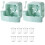 Electric Fan Set Adjustable Head 2 Pieces 1