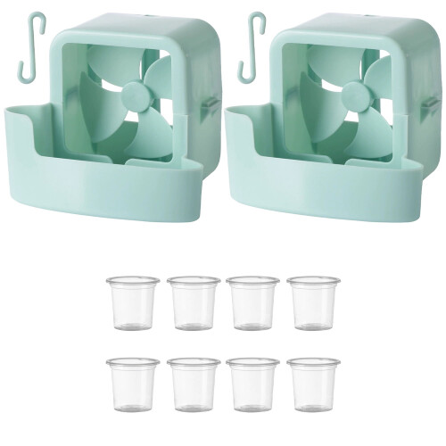Electric Fan Set Adjustable Head 2 Pieces