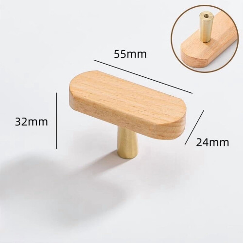 Wooden Drawer Handle Chinese Style 2 pcs 96 mm 2