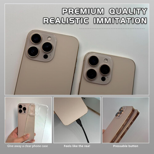 Fake Phone Dummy Prop Black Screen for Kids 16 Pro Max 2