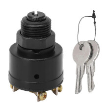 6 Screw 3 Position Ignition Key Switch 393301 with 2 Keys for OMC Inboard Outboard Powered Boats
