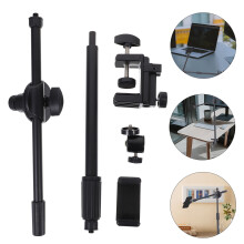 Overhead Phone Mount Black Adjustable Articulating Arm