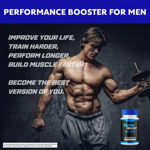 ALPHa boost Men's Advanced Natural Supplement Capsules 60 Count 2