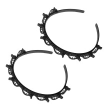 Resin Hair Twist Clip Headband Trendy Hair Ornament-Black
