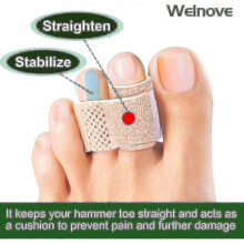 12-pack Of Hammer Toe Straighteners for Straightening Hammer Toes, Broken Toes, Crooked Toes And Overlapping Toes