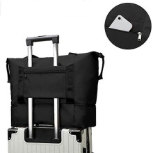 Weekend Warrior: Shoulder Weekender Bag with Wet-Dry Separation, Carry-On Approved, Foldable into Sandwich Size for Easy Storage, Ideal for Quick