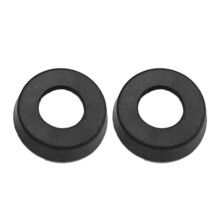 2pcsRubber Pool Cue Bottom Tail Cover Billiard-Black 21.5MM