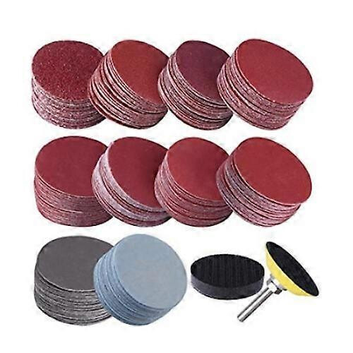 50Mm Sanding Disc with Hook And Loop Backing, Water Proof Sandpaper for Uniform Sanding, 300 Pieces Set
