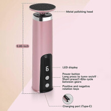 Electric Foot Callus Remover Foot Care File Heels Pedicure Tool Electronic Foot Grinder with Sandpaper