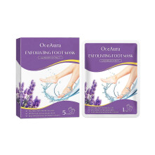 Lavender Foot Mask, Deep Moisturizing Exfoliating Sock, Soft Smooth Feet ,5 pairs