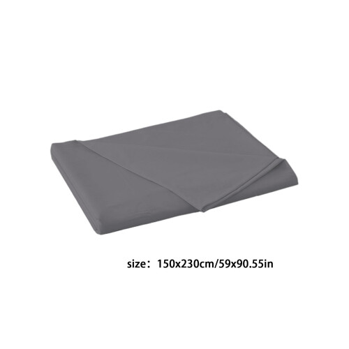 Ensemble de draps unis pour lit simple, respirants, 150 x 230 cm 2