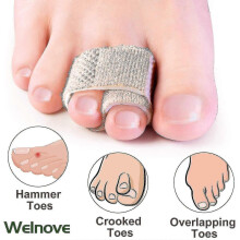 6-pack Of Hammer Toe Straighteners for Straightening Hammer Toes, Broken Toes, Crooked Toes And Overlapping Toes S05