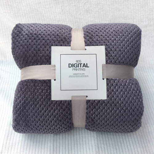 Purple Throw Blanket 39x59in Soft 3D Turtle Shell Jacquard 1