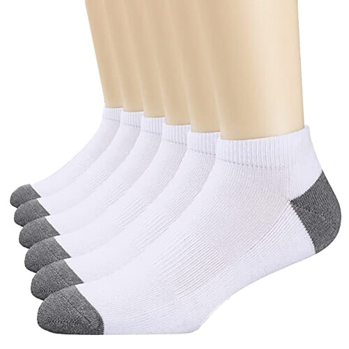 Men's Ankle Socks Cotton Breathable Comfortable White One
