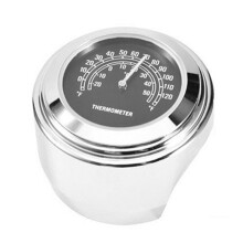 22-25mm Zegarek Motocyklowy Termometr Wskaźnik Temperatury Wodoodporne Akcesoria do Stylizacji Moto Kierownica Moto Czarny