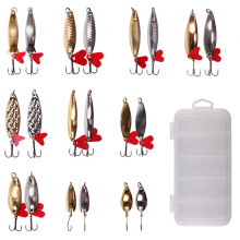 BE-TOOL Spoon Fishing Lures Set Metal Trout Bait 20 Pieces