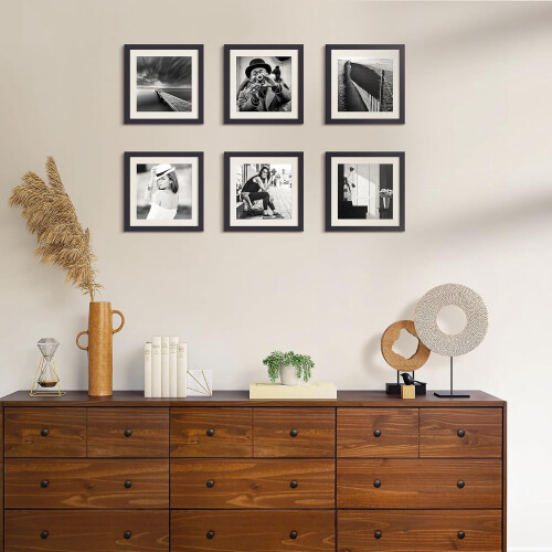10x10 Picture Frame Black Square Wall Hanging 1 Pack 1